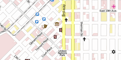 Stadtplan Brown Palace Hotel