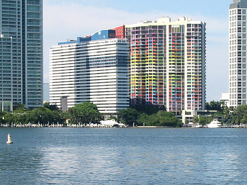 Foto Blick vom Wasser auf Miami