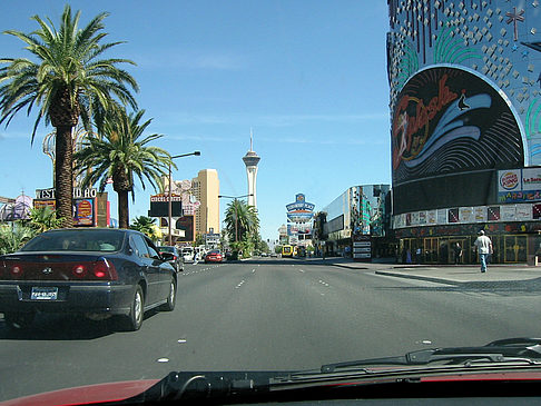 Las Vegas aus dem Auto Fotos